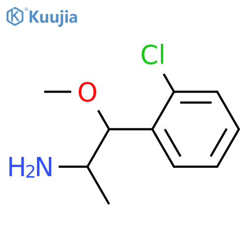 1-(2-chlorophenyl)-1-methoxypropan-2-amine structure