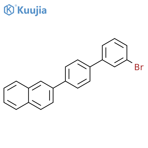 2-(3'-Bromo[1,1'-biphenyl]-4-yl)-naphthalene structure