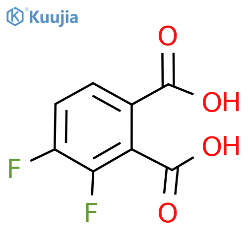 3,4-difluorobenzene-1,2-dicarboxylic acid structure