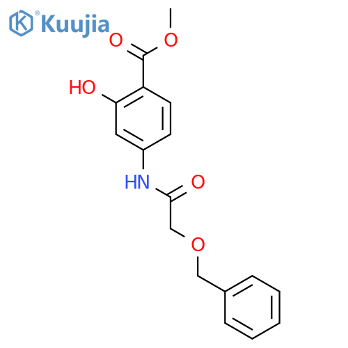 Methyl 4-(2-(benzyloxy)acetamido)-2-hydroxybenzoate structure