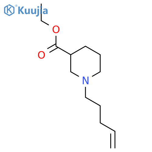 Ethyl 1-(pent-4-enyl)piperidine-3-carboxylate structure