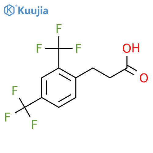 3-2,4-Bis(trifluoromethyl)phenylpropionic acid structure