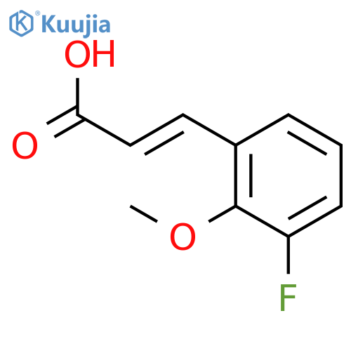 (2e)-3-(3-fluoro-2-methoxyphenyl)acrylic Acid structure