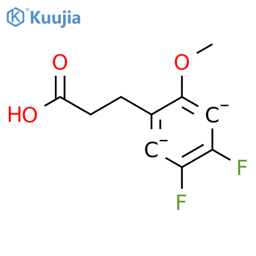 3-(4,5-difluoro-2-methoxyphenyl)propanoic acid structure