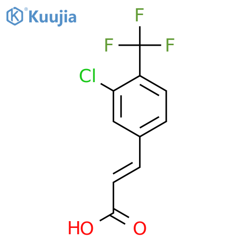 3-Chloro-4-(trifluoromethyl)cinnamic acid structure