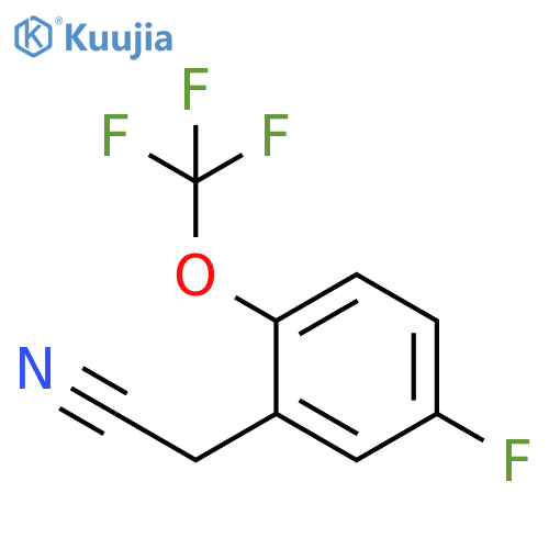 5-Fluoro-2-(trifluoromethoxy)phenylacetonitrile structure