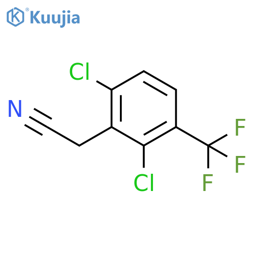 2,6-Dichloro-3-(trifluoromethyl)phenylacetonitrile structure