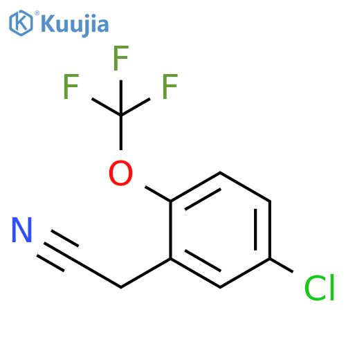 5-Chloro-2-(trifluoromethoxy)phenylacetonitrile structure