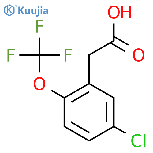 5-Chloro-2-(trifluoromethoxy)phenylacetic acid structure
