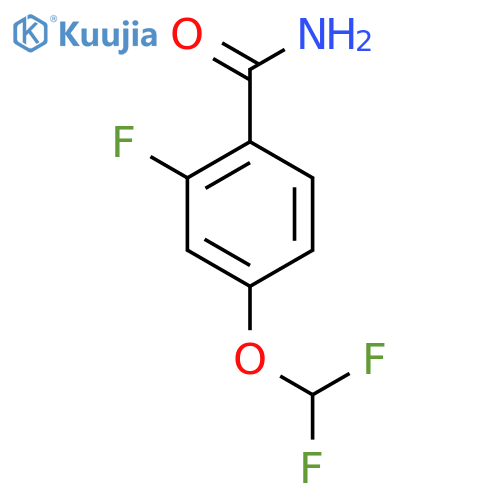 4-(Difluoromethoxy)-2-fluorobenzamide structure