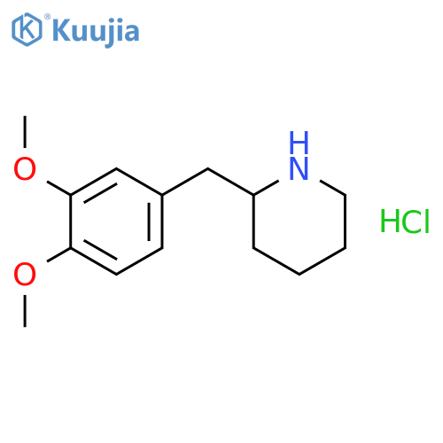 2-(3,4-DIMETHOXY-BENZYL)-PIPERIDINE HYDROCHLORIDE structure