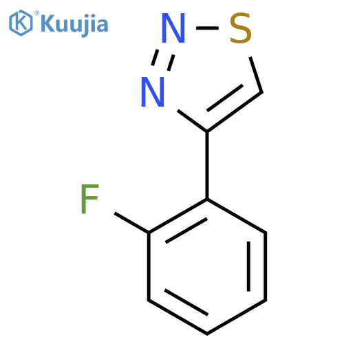 4-(2-Fluorophenyl)-1,2,3-thiadiazole structure