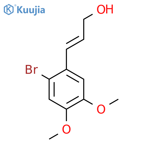 3-(2-bromo-4,5-dimethoxyphenyl)prop-2-en-1-ol structure