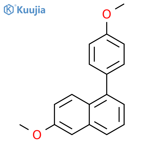 Naphthalene, 6-methoxy-1-(4-methoxyphenyl)- structure