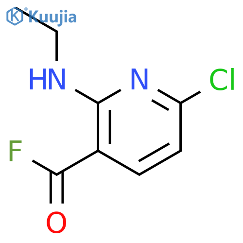 6-Chloro-2-(ethylamino)pyridine-3-carbonyl Fluoride structure