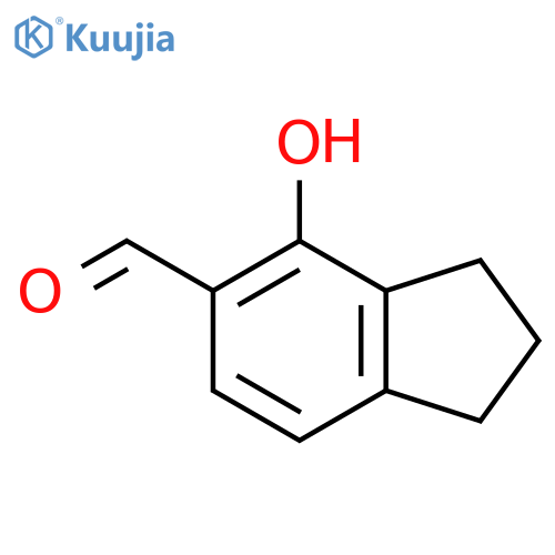 4-Hydroxy-indan-5-carbaldehyde structure