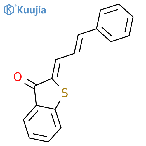 Benzo[b]thiophen-3(2H)-one, 2-(3-phenyl-2-propenylidene)- structure
