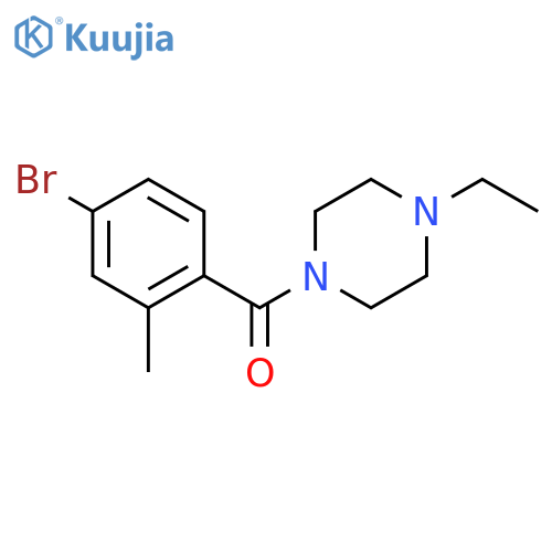 (4-Bromo-2-methylphenyl)-(4-ethylpiperazin-1-yl)-methanone structure