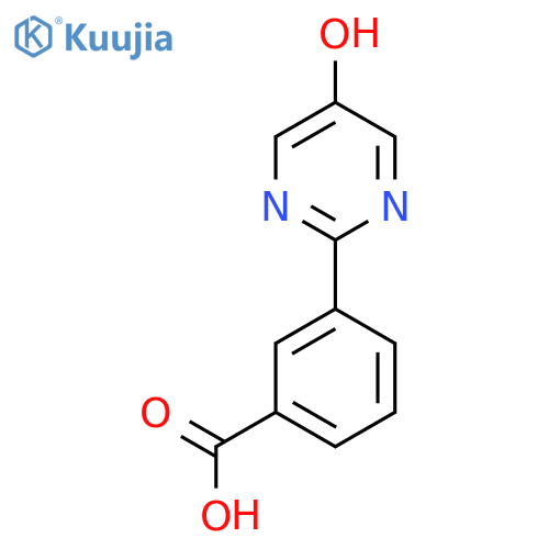3-(5-Hydroxypyrimidin-2-yl)benzoic acid structure