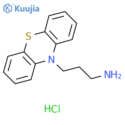 3-(10H-phenothiazin-10-yl)propan-1-amine hydrochloride structure