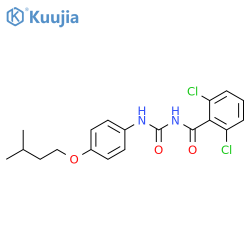 Benzamide, 2,6-dichloro-N-[[[4-(3-methylbutoxy)phenyl]amino]carbonyl]- structure
