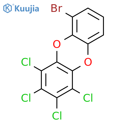 DIBENZO[B,E][1,4]DIOXIN, 6-BROMO-1,2,3,4-TETRACHLORO- structure