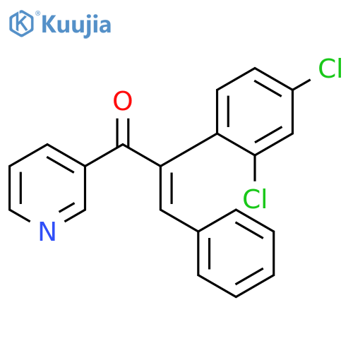 2-Propen-1-one, 2-(2,4-dichlorophenyl)-3-phenyl-1-(3-pyridinyl)- structure