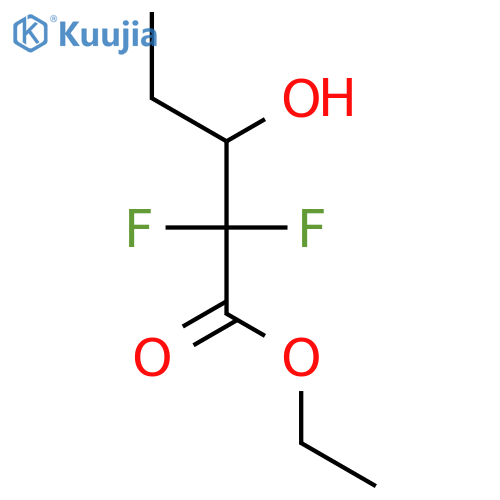 Ethyl 2,2-difluoro-3-hydroxypentanoate structure