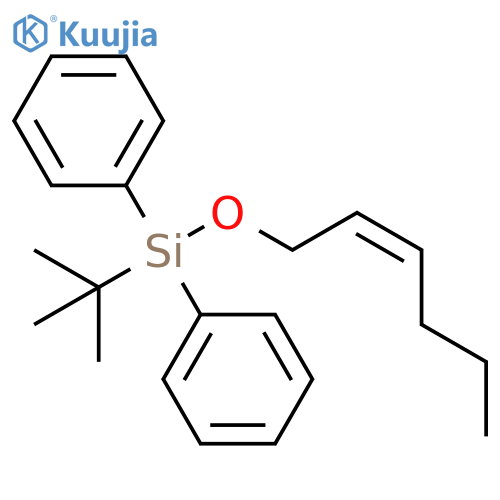 Benzene, 1,1'-[(1,1-dimethylethyl)[(2Z)-2-hexen-1-yloxy]silylene]bis- structure
