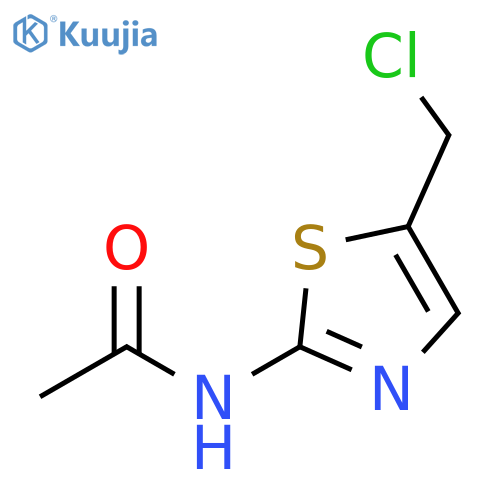 N-(5-(chloromethyl)thiazol-2-yl)acetamide structure