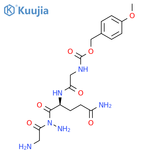 Glycine, N-[N2-[N-[[(4-methoxyphenyl)methoxy]carbonyl]glycyl]-L-glutaminyl]-, hydrazide structure