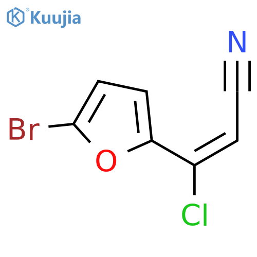 2-Propenenitrile, 3-(5-bromo-2-furanyl)-3-chloro-, (E)- (9CI) structure