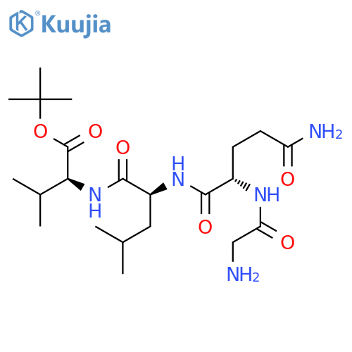 L-Valine, N-[N-(N2-glycyl-L-glutaminyl)-L-leucyl]-, 1,1-dimethylethyl ester structure