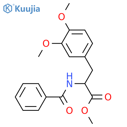 L-Tyrosine, N-benzoyl-3-methoxy-O-methyl-, methyl ester structure