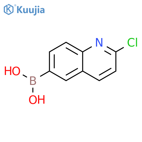 Boronic acid, B-(2-chloro-6-quinolinyl)- structure