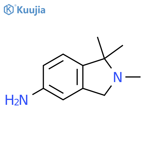 1,1,2-Trimethyl-2,3-dihydro-1H-isoindol-5-amine structure