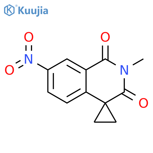 2'-Methyl-7'-nitro-spiro[cyclopropane-1,4'(1'H)-isoquinoline]-1',3'(2'H)-dione structure
