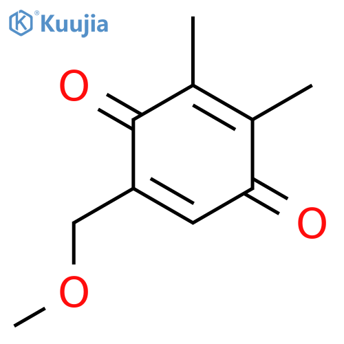 2,5-Cyclohexadiene-1,4-dione, 5-(methoxymethyl)-2,3-dimethyl- structure