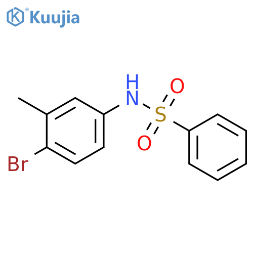 N-(4-bromo-3-methylphenyl)benzenesulfonamide structure