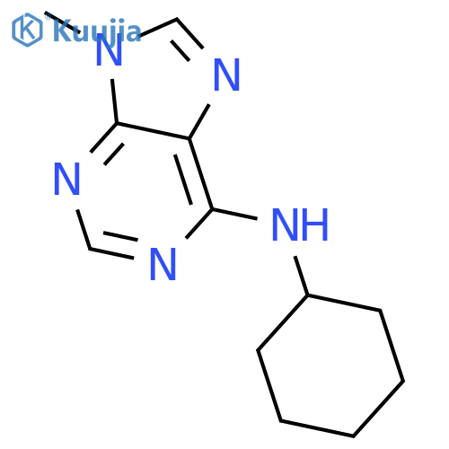 N-cyclohexyl-9-methylpurin-6-amine structure