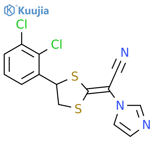 1H-Imidazole-1-acetonitrile, α-[4-(2,3-dichlorophenyl)-1,3-dithiolan-2-ylidene]-, (αE)- structure