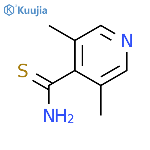 3,5-dimethylpyridine-4-carbothioamide structure