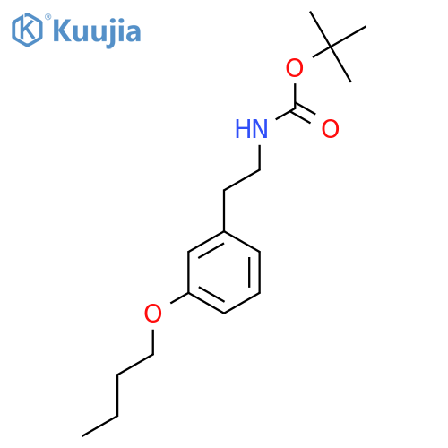 tert-Butyl 3-butoxyphenethylcarbamate structure