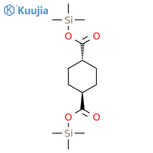 1,4-Cyclohexanedicarboxylic acid, bis(trimethylsilyl) ester, trans- structure