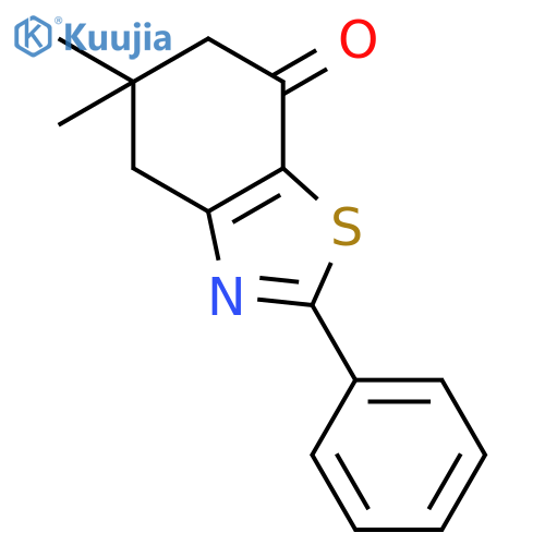 5,5-Dimethyl-2-phenyl-5,6-dihydrobenzo[d]thiazol-7(4H)-one structure