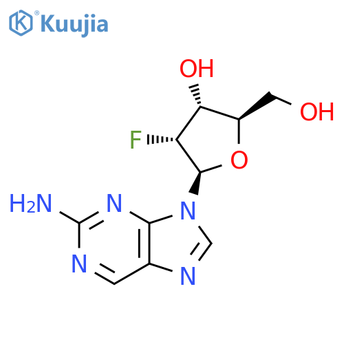 (2R,3R,4R,5R)-5-(2-Amino-9H-purin-9-yl)-4-fluoro-2-(hydroxymethyl)tetrahydrofuran-3-ol structure