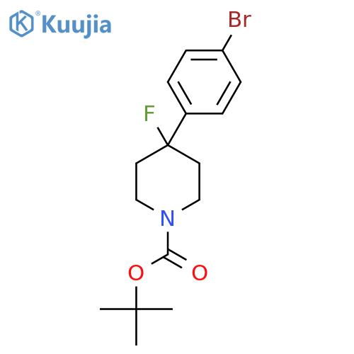 4-(4-Bromophenyl)-4-fluoro-1-piperidinecarboxylic Acid 1,1-Dimethylethyl Ester structure