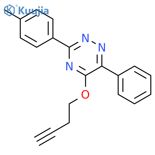 1,2,4-Triazine, 5-(3-butynyloxy)-3-(4-methylphenyl)-6-phenyl- structure