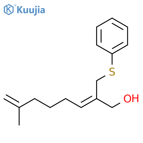 2,7-Octadien-1-ol, 7-methyl-2-[(phenylthio)methyl]-, (Z)- structure