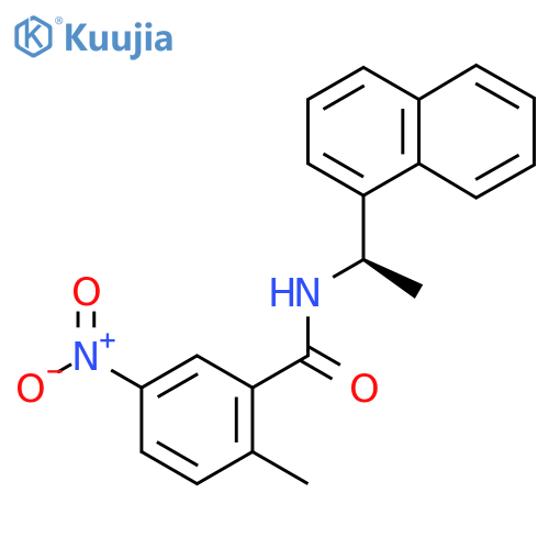 2-Methyl-N-(1R-naphthalen-1-yl-ethyl)-5-nitro-benzamide structure